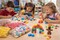 Magic Nuudles 350+ Pack Craft Foam Building Pieces – Brown, Orange, Red, Yellow & Multicolor – No Glue STEM Art Supply